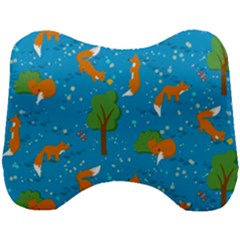 Red Fox In The Forest Head Support Cushion by SychEva