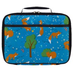 Red Fox In The Forest Full Print Lunch Bag by SychEva