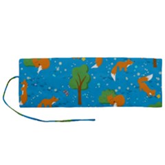 Red Fox In The Forest Roll Up Canvas Pencil Holder (m) by SychEva