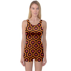 The Shining Overlook Hotel Carpet One Piece Boyleg Swimsuit by Malvagia