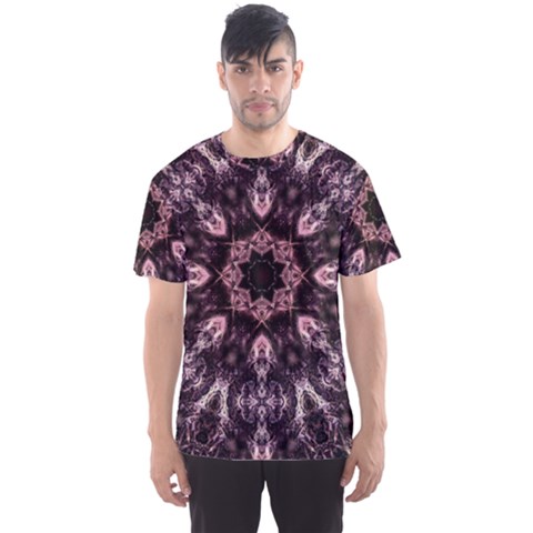 Rose Gold Mandala Men s Sport Mesh Tee by MRNStudios