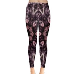 Rose Gold Mandala Inside Out Leggings by MRNStudios