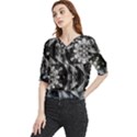 Gemini Mandala Quarter Sleeve Blouse View1