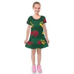 Crown Kids  Short Sleeve Velvet Dress by Daria3107