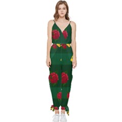 Crown Sleeveless Tie Ankle Jumpsuit