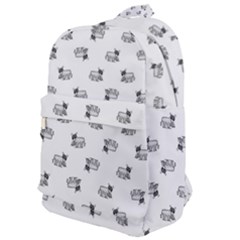 Funny Monster Feline Drawing Motif Pattern Classic Backpack by dflcprintsclothing