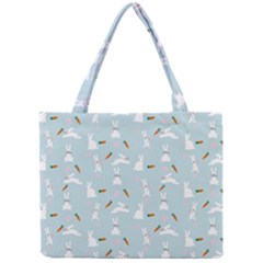 Funny And Funny Hares  And Rabbits In The Meadow Mini Tote Bag by SychEva