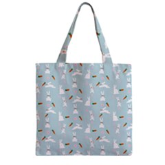 Funny And Funny Hares  And Rabbits In The Meadow Zipper Grocery Tote Bag by SychEva