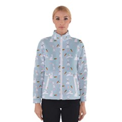 Funny And Funny Hares  And Rabbits In The Meadow Winter Jacket