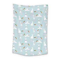 Funny And Funny Hares  And Rabbits In The Meadow Small Tapestry by SychEva