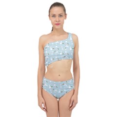 Funny And Funny Hares  And Rabbits In The Meadow Spliced Up Two Piece Swimsuit by SychEva