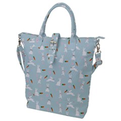 Funny And Funny Hares  And Rabbits In The Meadow Buckle Top Tote Bag by SychEva