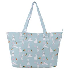 Funny And Funny Hares  And Rabbits In The Meadow Full Print Shoulder Bag by SychEva