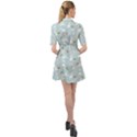 Funny And Funny Hares  And Rabbits In The Meadow Belted Shirt Dress View2