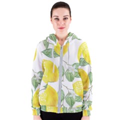 Vintage Lemons Women s Zipper Hoodie by SomethingForEveryone