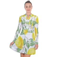 Vintage Lemons Long Sleeve Panel Dress