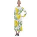 Vintage Lemons Velvet Maxi Wrap Dress View2