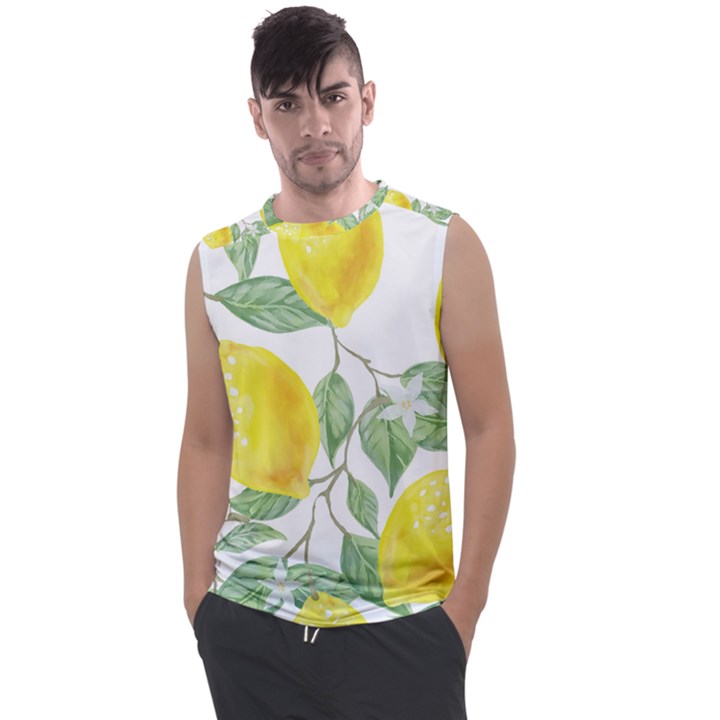 Vintage Lemons Men s Regular Tank Top