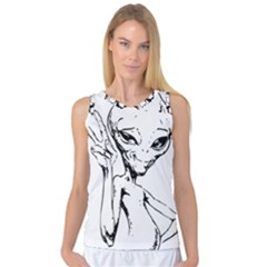 Paul Alien Women s Basketball Tank Top by KenArtShop