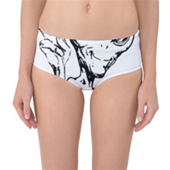 Paul Alien Mid-waist Bikini Bottoms by KenArtShop