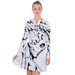 Paul Alien Long Sleeve Panel Dress by KenArtShop