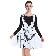 Paul Alien Plunge Pinafore Dress