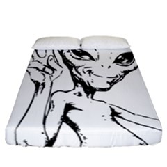 Paul Alien Fitted Sheet (california King Size) by KenArtShop