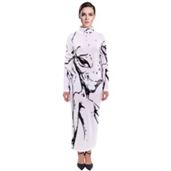 Paul Alien Turtleneck Maxi Dress