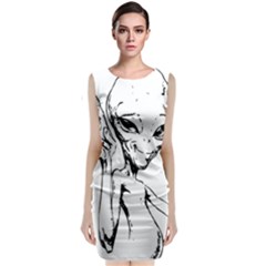 Paul Alien Classic Sleeveless Midi Dress by KenArtShop