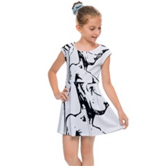 Paul Alien Kids  Cap Sleeve Dress by KenArtShop