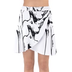 Paul Alien Wrap Front Skirt by KenArtShop