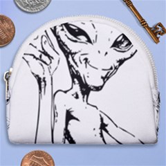 Paul Alien Horseshoe Style Canvas Pouch by KenArtShop