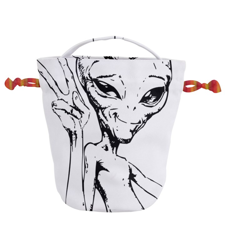 Paul Alien Drawstring Bucket Bag