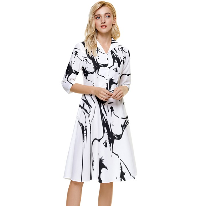 Paul Alien Classy Knee Length Dress