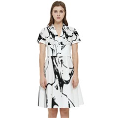 Paul Alien Short Sleeve Waist Detail Dress by KenArtShop