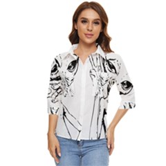 Paul Alien Women s Quarter Sleeve Pocket Shirt