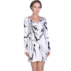 Paul Alien Long Sleeve Nightdress by KenArtShop