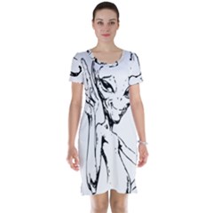 Paul Alien Short Sleeve Nightdress by KenArtShop