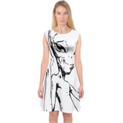 Paul Alien Capsleeve Midi Dress