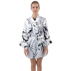 Paul Alien Long Sleeve Satin Kimono by KenArtShop