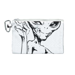 Paul Alien Canvas Cosmetic Bag (medium) by KenArtShop