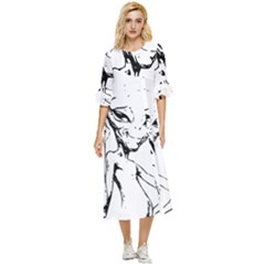 Paul Alien Double Cuff Midi Dress