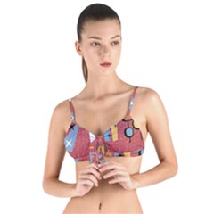 50s Tie Up Cut Bikini Top