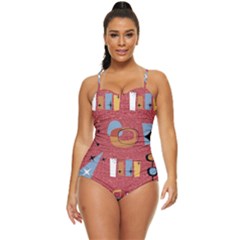 50s Retro Full Coverage Swimsuit