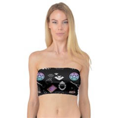 Witch Goth Pastel Pattern Bandeau Top