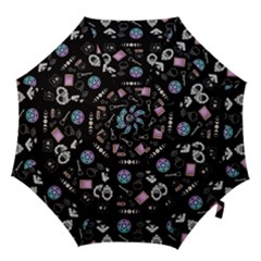 Witch Goth Pastel Pattern Hook Handle Umbrellas (large)