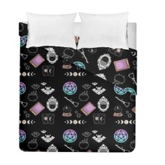 Witch Goth Pastel Pattern Duvet Cover Double Side (full/ Double Size) by NerdySparkleGoth