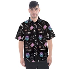 Witch Goth Pastel Pattern Men s Short Sleeve Shirt