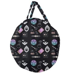 Witch Goth Pastel Pattern Giant Round Zipper Tote by NerdySparkleGoth