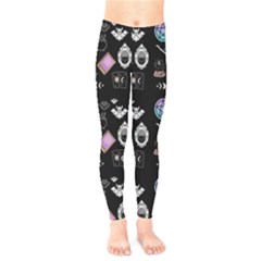 Witch Goth Pastel Pattern Kids  Leggings